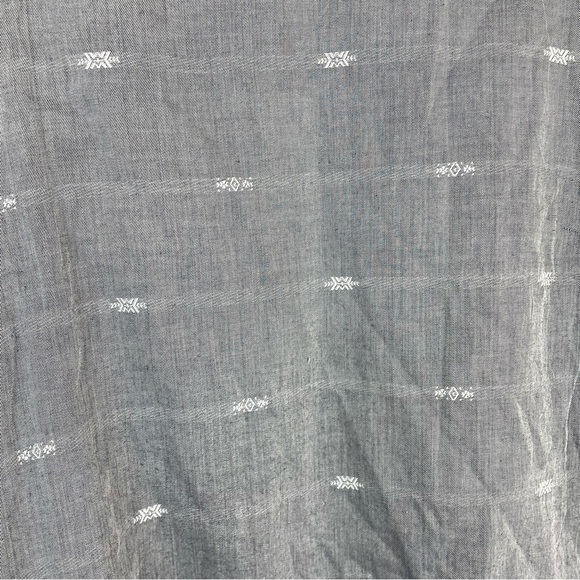 Eileen Fisher gray shift embroidered dress Medium - Picture 4 of 6